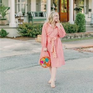 Victoria Dunn Folly Flounced Mini Dress - Hazy Daze Small NWT